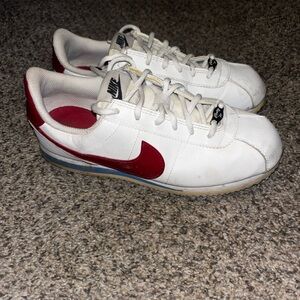 Nike Classic White and Red Sneakers